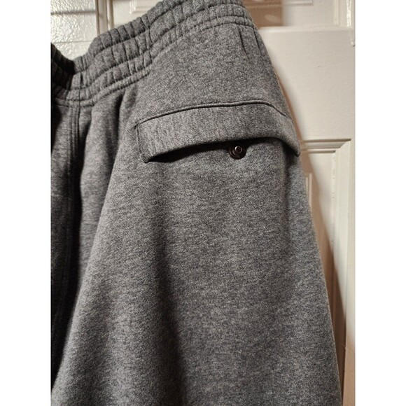 Nike Men's XL Dark Grey Heather Club Fleece Open-Hem Sweatpants Cargo Pocket - Picture 7 of 8